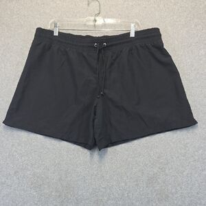 Ava & Viv Black Drawstring Shorts Women’s Plus Size 16W 18W